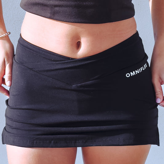 Arched Waist Mini Sports Skirt
